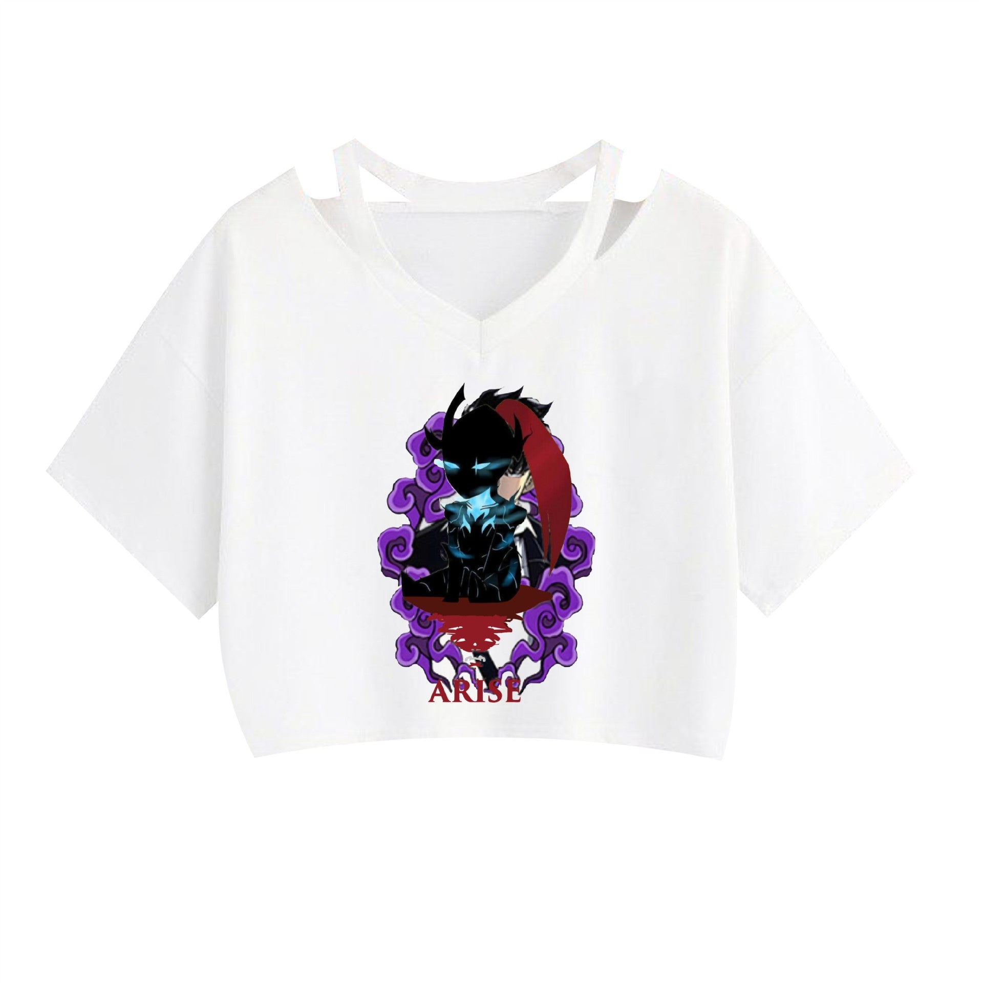 Women's Anime Graphic Printed Crop Top