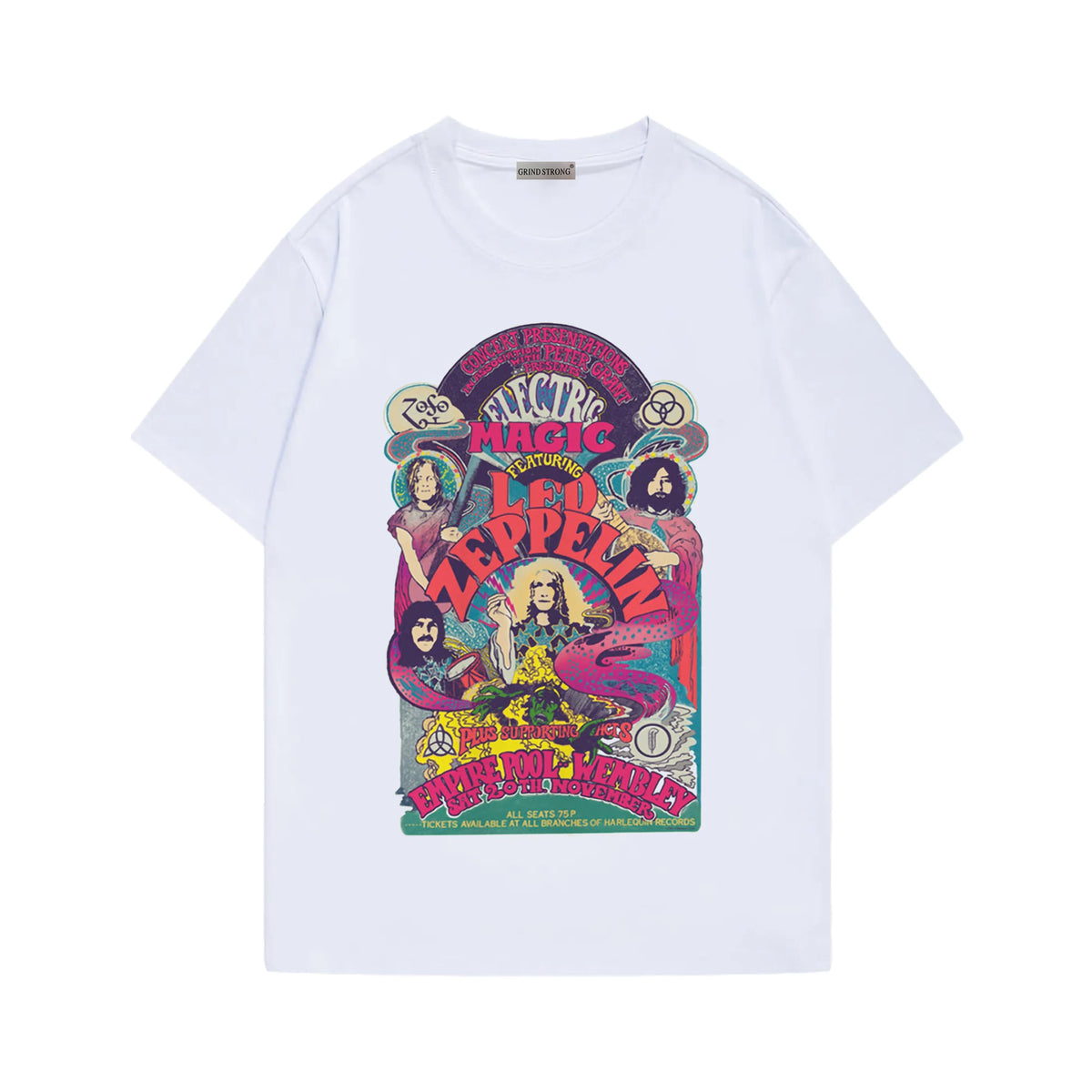 JUHOON Same Zeppelin Short-sleeved T-shirt Top
