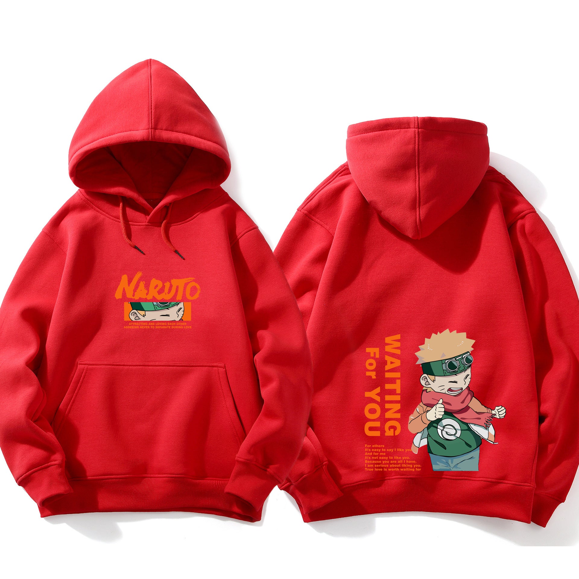 Unisex Anime Graphic Printed Casual Hoodie