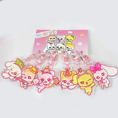 MINIVE Keychain Acrylic Pendant 6PCS