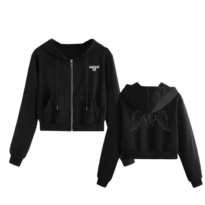 ShowWhatIAm Tour Hooded Zipper Top