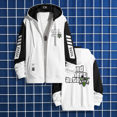 Casual Game Zipper Loose Hooded Jacket