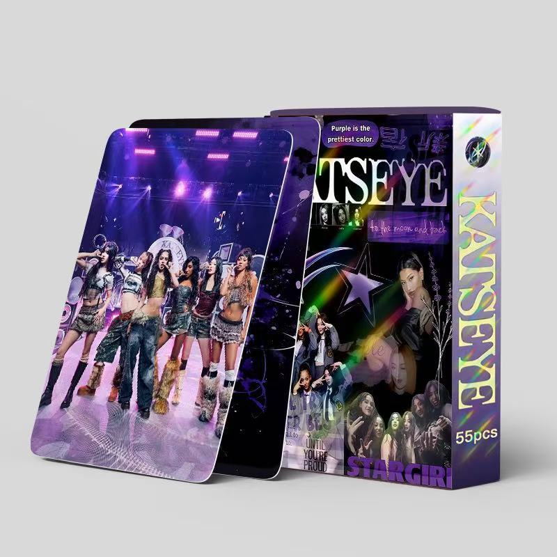 55pcs KATSEYE Laser Photocard Collection
