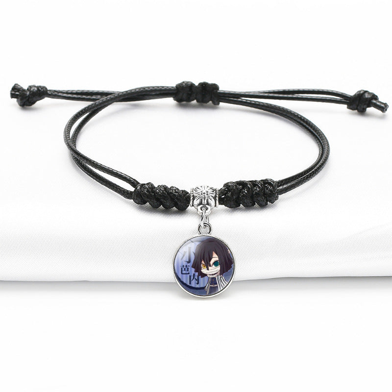 Chic Anime Gem Black Bracelet