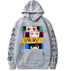 Trendy Anime Pattern Print Loose Hoodie