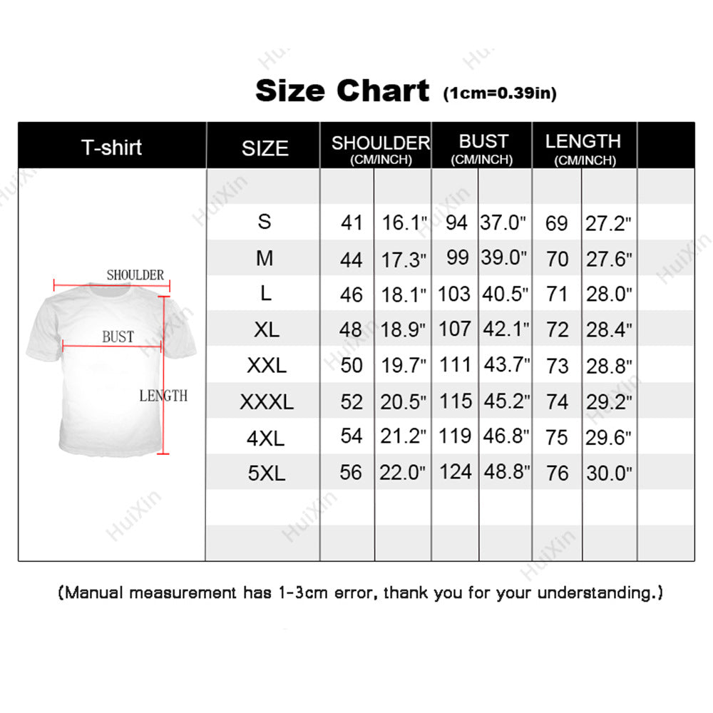 Men's Game 3D Print Short-sleeved T-shirt