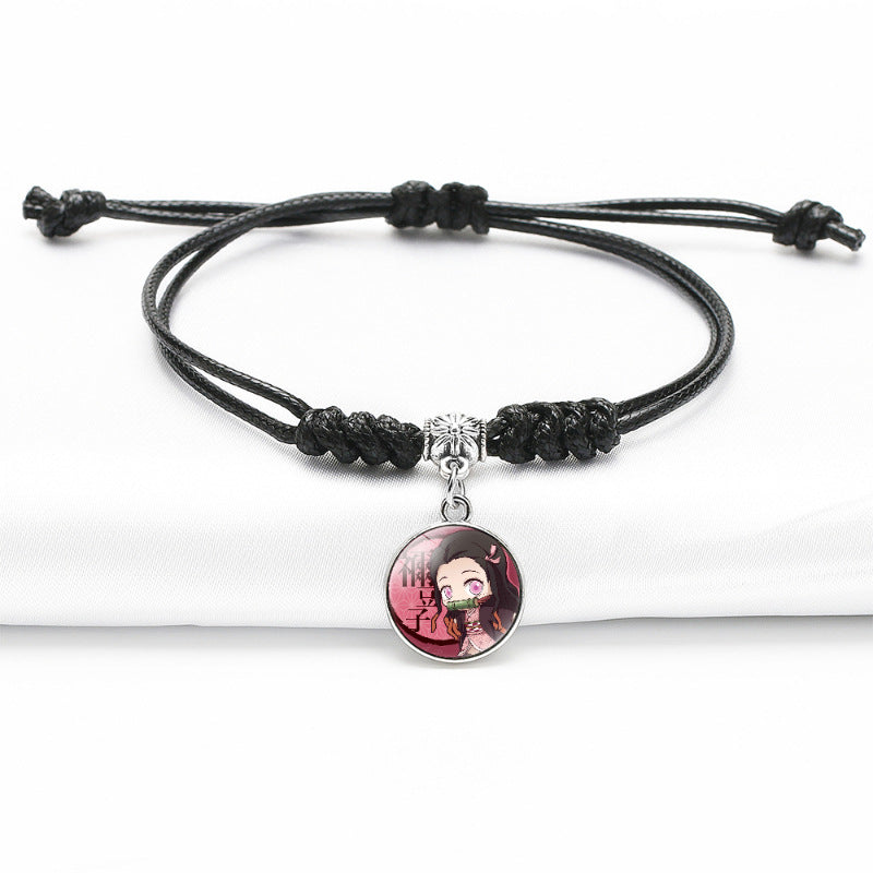 Chic Anime Gem Black Bracelet