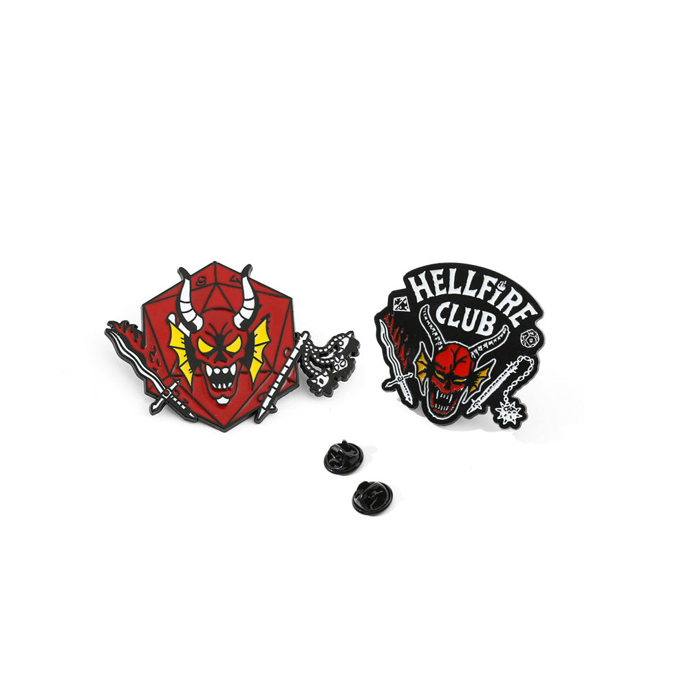 Hellfire Club Brooch Badge