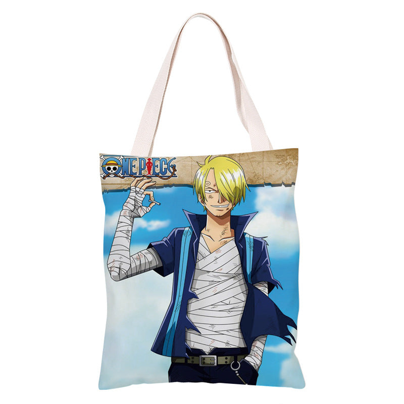 Trendy Anime Canvas Shoulder Bag