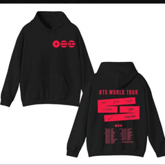 Trendy Kpop Print Casual Hoodie Top