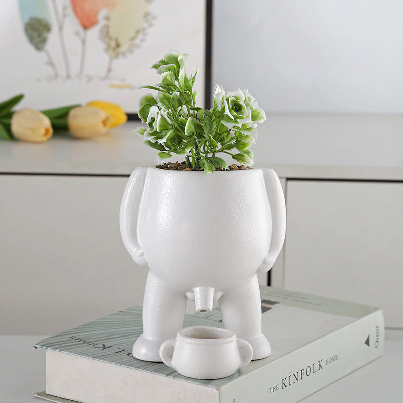 Funny Human Shaped Ceramic Pots