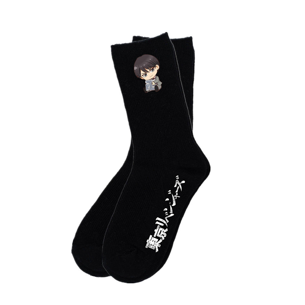 Tokyo Anime Print Sports Socks