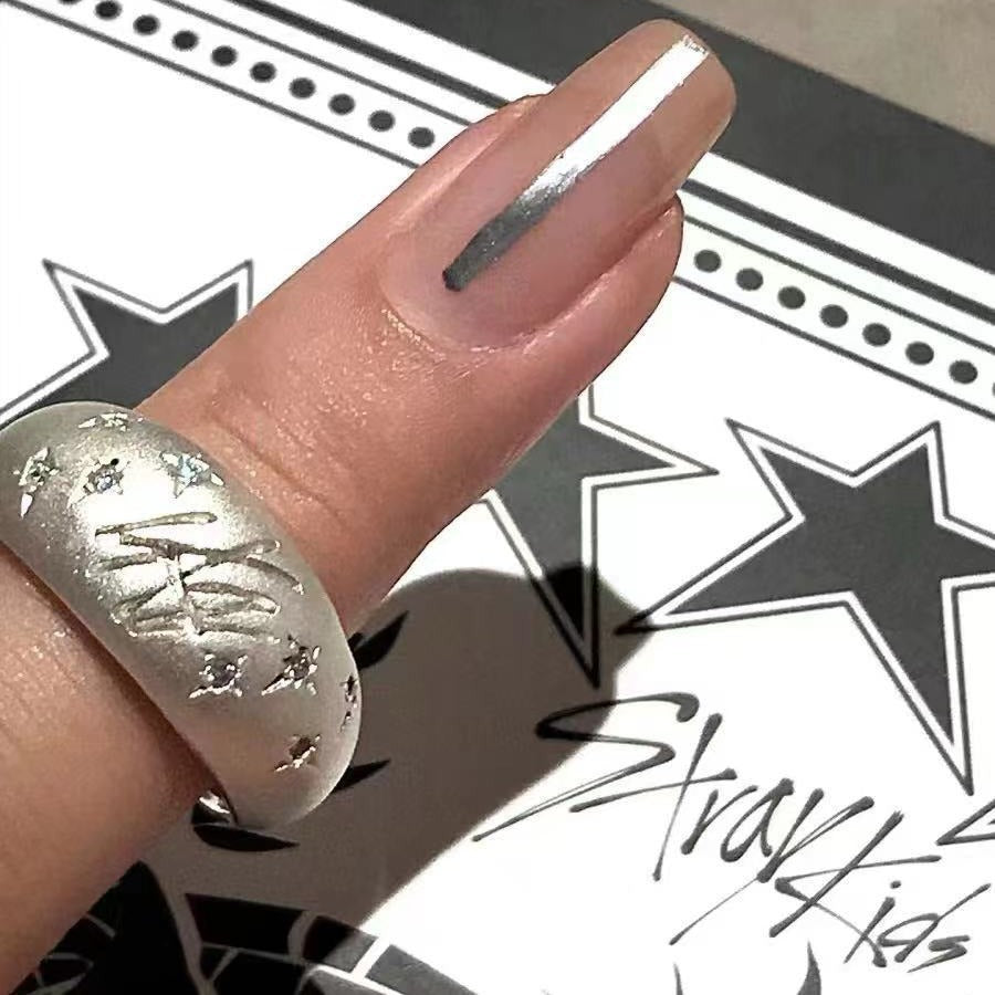 Niche KPOP Logo Adjustable Ring