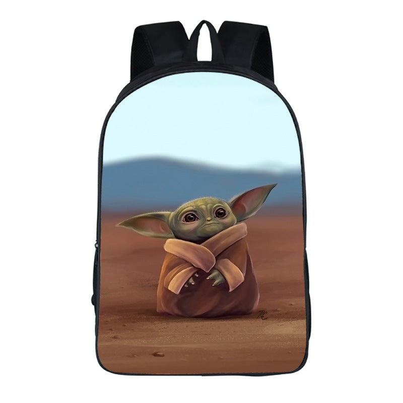 Children's Baby Yoda Printed Backpack