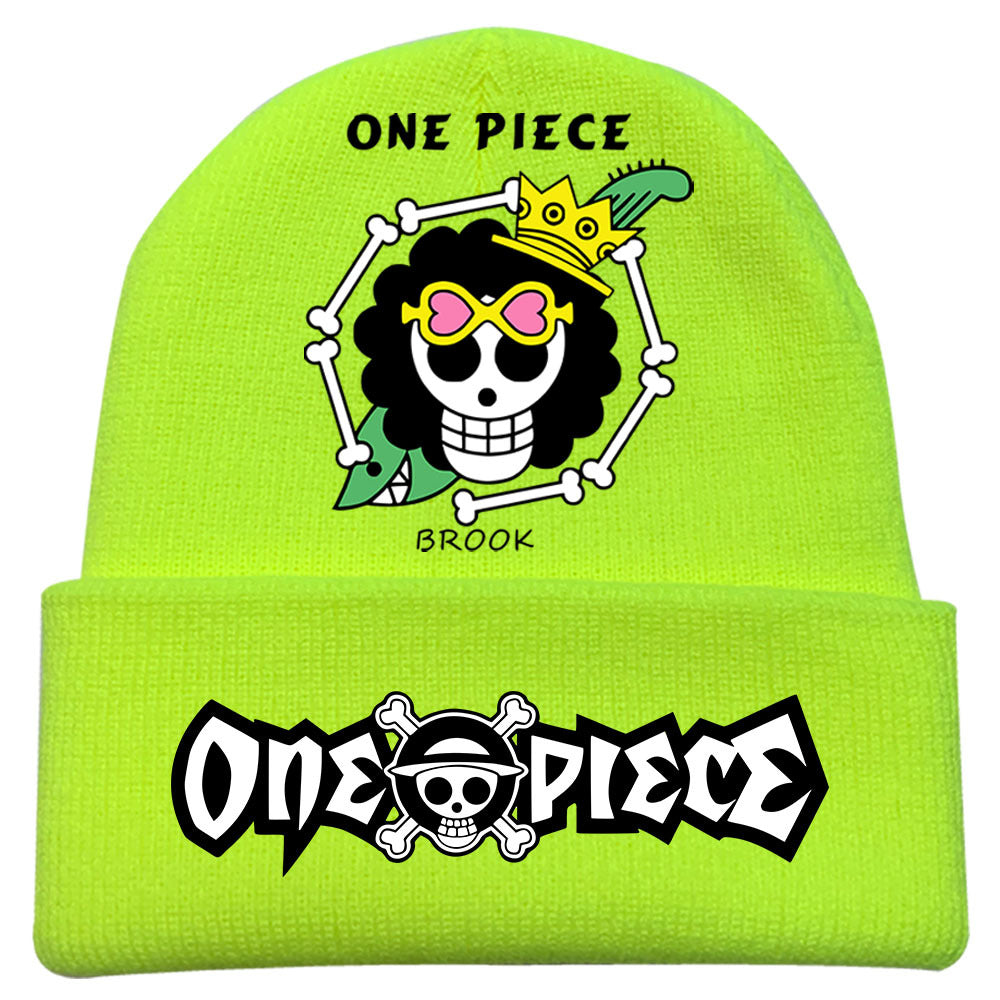 Trendy Luffy Print Knitted Hat