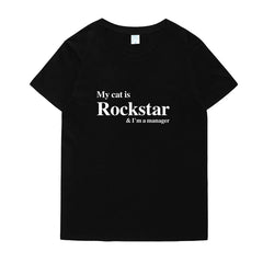 My Cat Is Rockstar Short-sleeved T-shirt