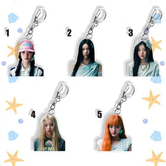 MINJU YUNAH MOKA WONHEE IROHA Acrylic Keyring Pendant