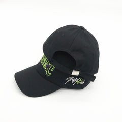 Chic MANIAC Letter Embroidered Black Hat