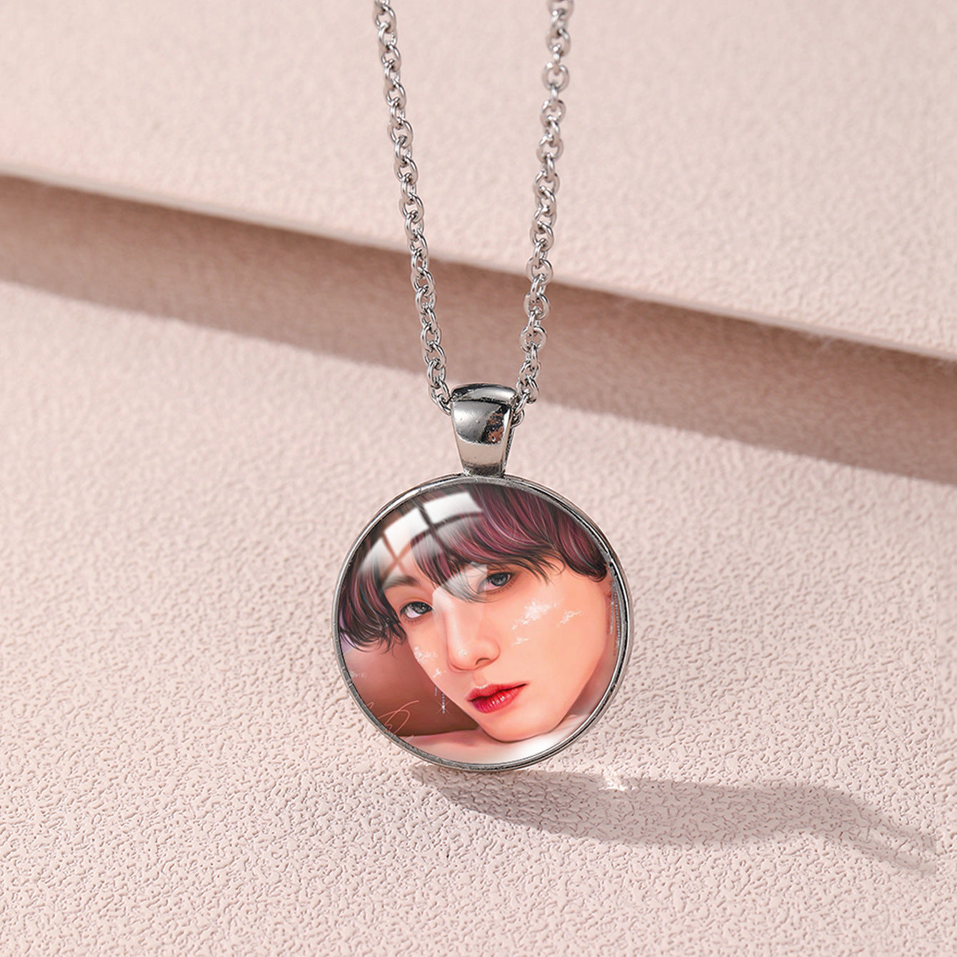 Trendy BTS Round Necklace