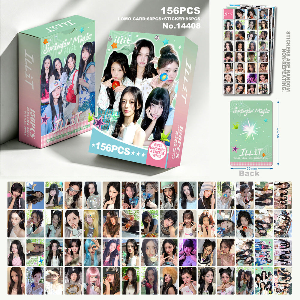ILLIT Photocards + Stickers (156pcs)
