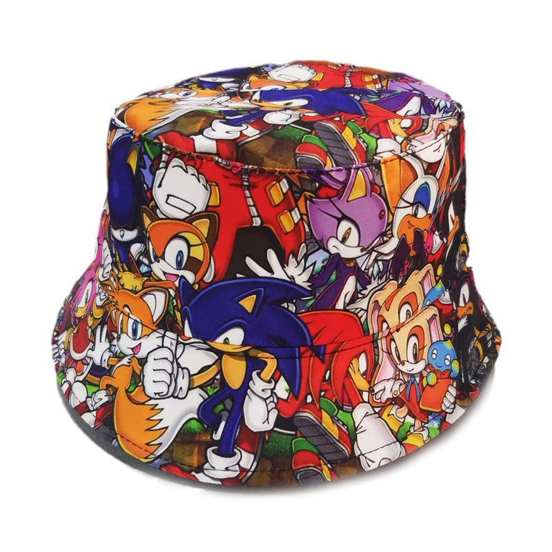 Casual Anime Printed Bucket Hat