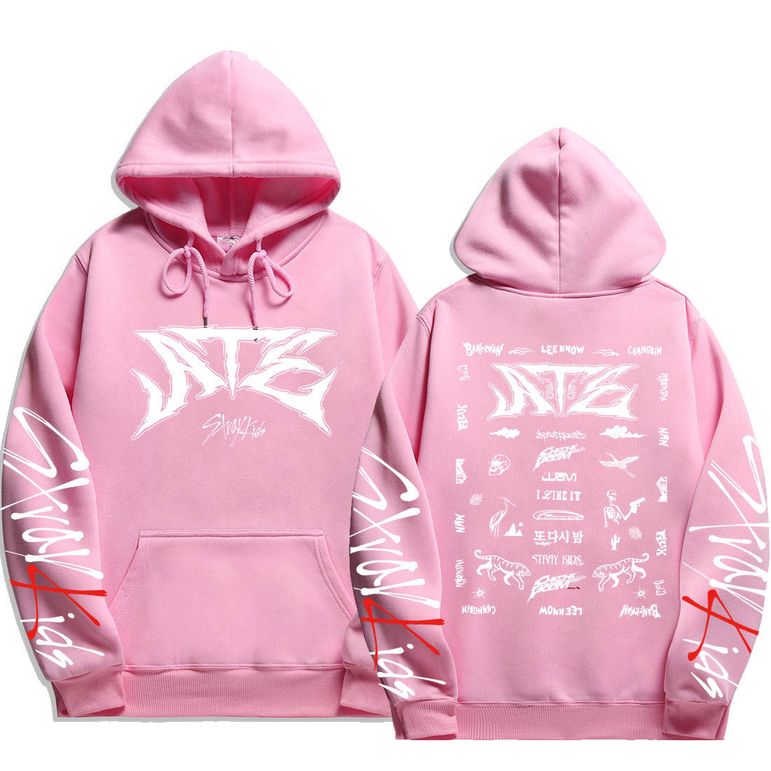 KPOP Atz Letter Printed Pullover Hoodie