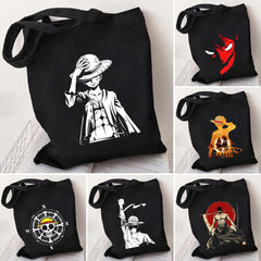 Casual Luffy Printed Canvas Shoulder Bag