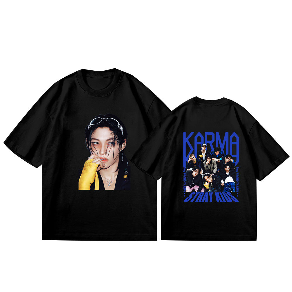 Unisex Kpop Album Cotton T-Shirt Top