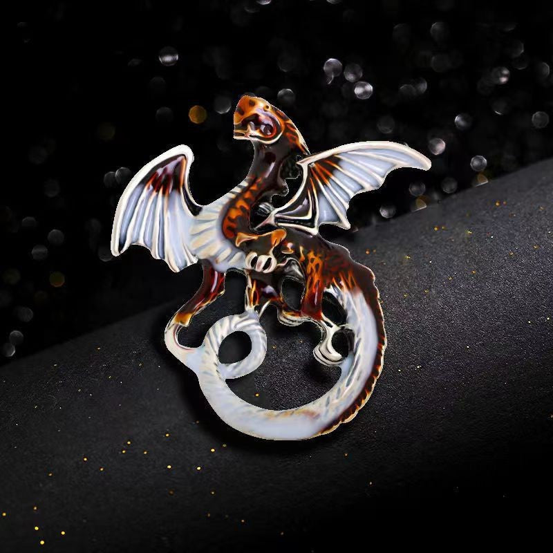 Retro Cartoon Dragon Shape Brooch