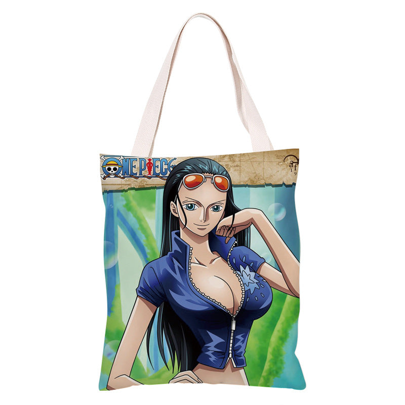 Trendy Anime Canvas Shoulder Bag