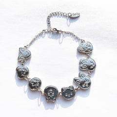 Cute Kpop Cartoon Stainless Steel Bracelet