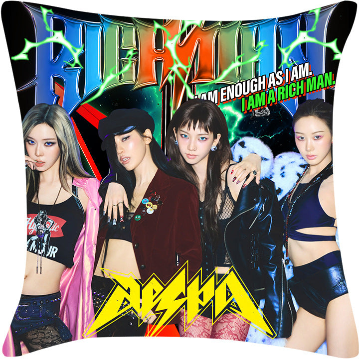KPOP Poster Cover Throw Pillow
