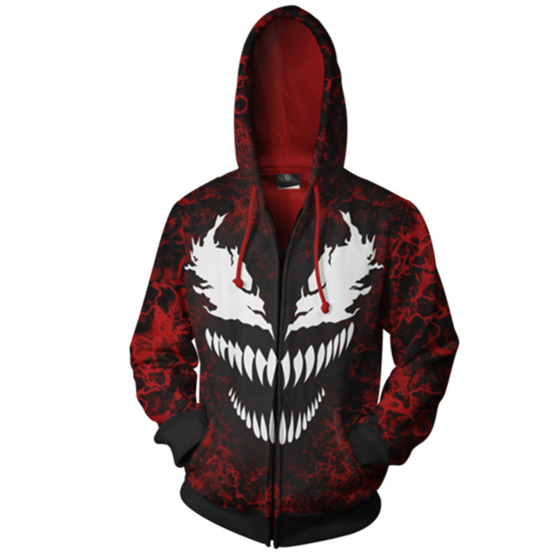 Cool Unisex Venom Digital Print COS Sports Hoodie