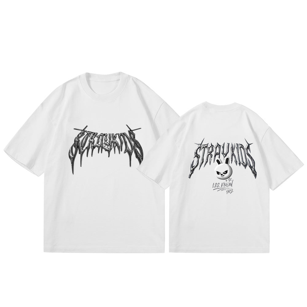 KPOP Evil Cartoon Logo Cotton T-Shirt