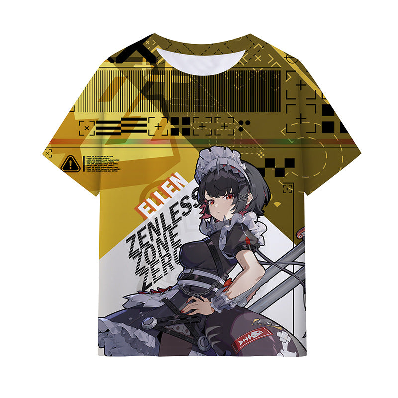 Game Digital Print Short-sleeved T-shirt