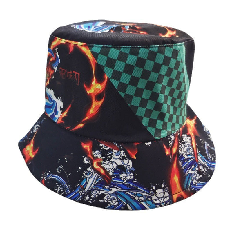 Casual Anime Printed Bucket Hat