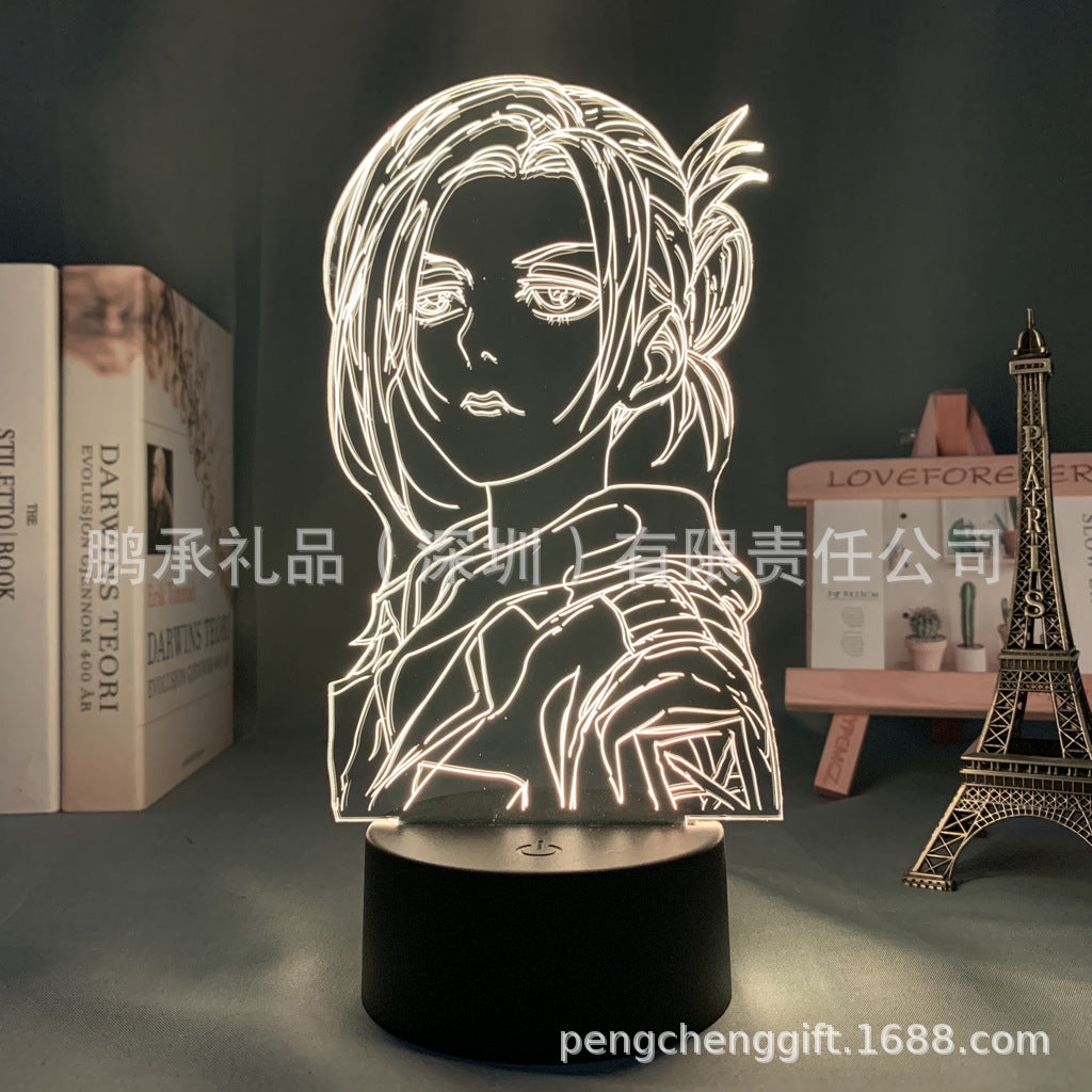 Colorful Anime Acrylic 3d Night Light