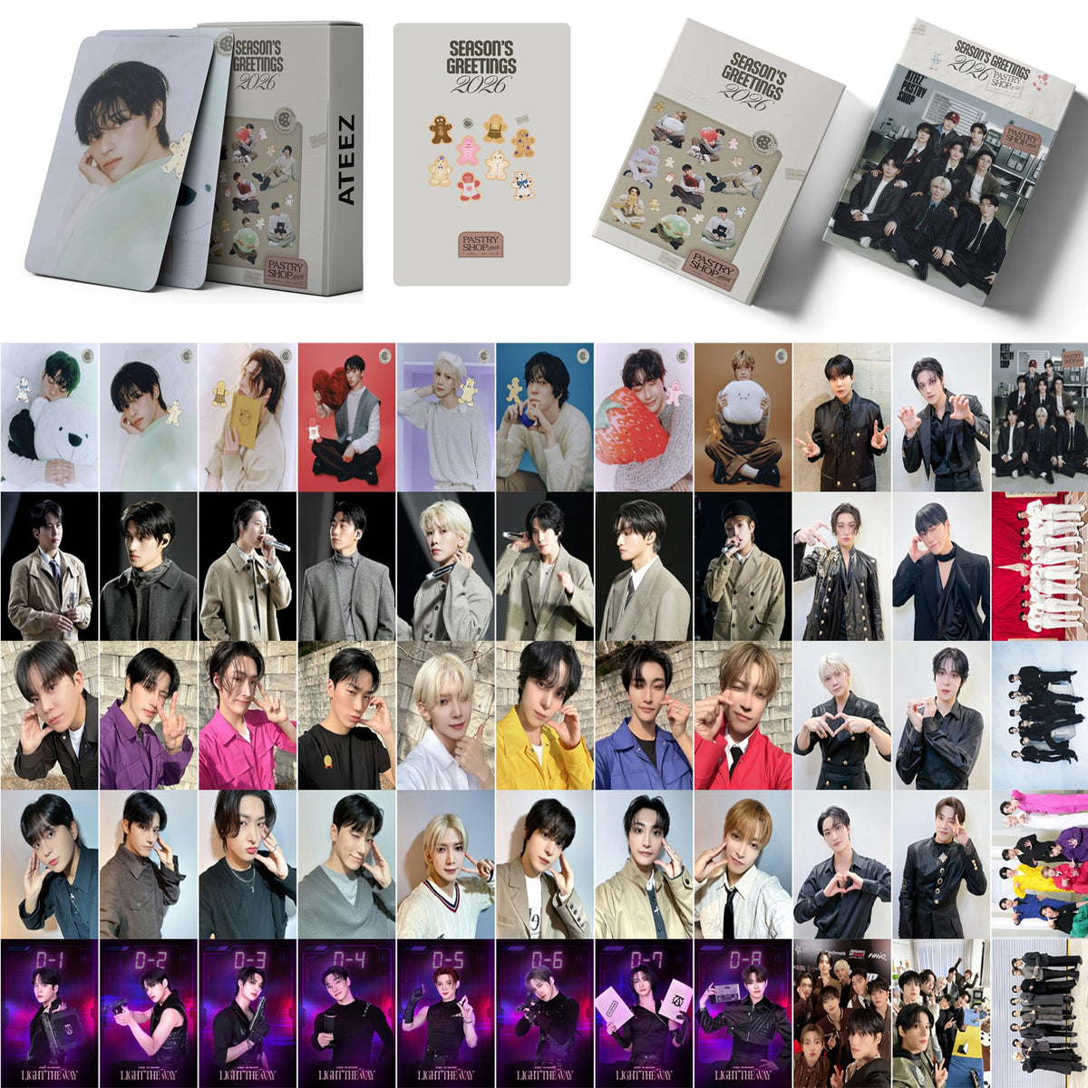 55PCS ATEEZ 2026 SEASON'S GREETINGS Photocard
