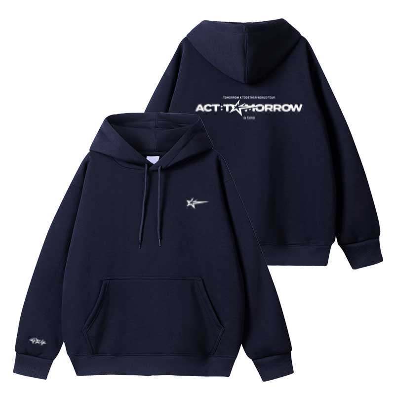 TXT World Tour Fleece Loose Hoodie