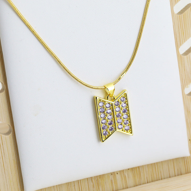 Creative BANGTAN LOGO Pendant Necklace