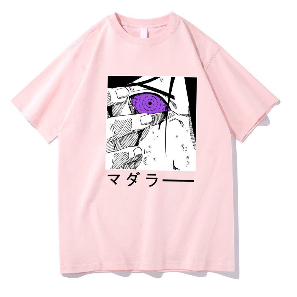 Unisex Sasuke Printed Short Sleeve Summer Tee