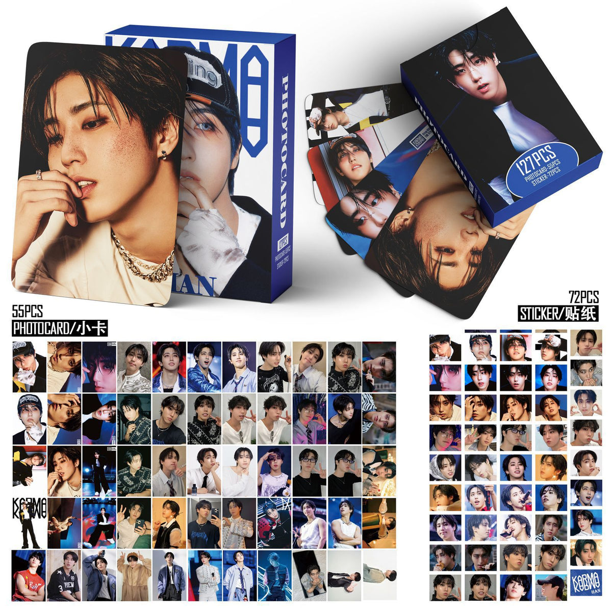 127PCS HAN KARMA Photocard Stickers