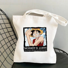 Wanted Luffy Printed Canvas Shoulder Bag