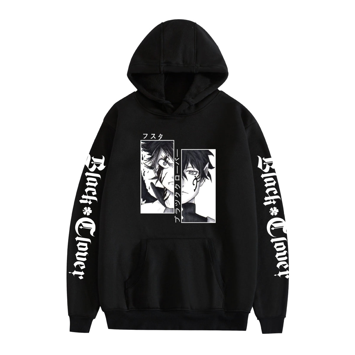 Unisex Anime Asta Printed Hoodie