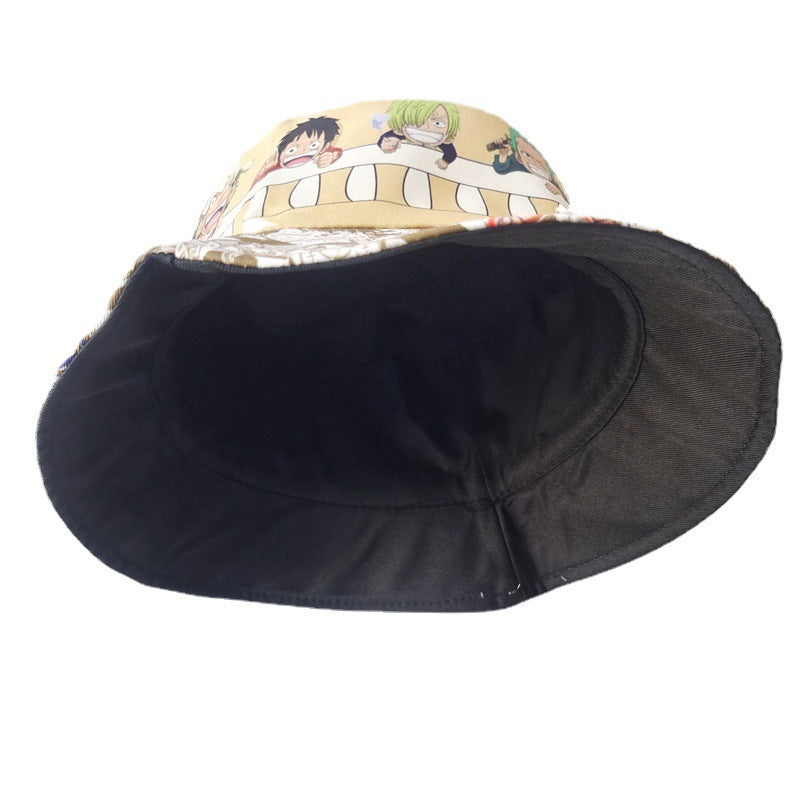 Casual Anime Printed Bucket Hat