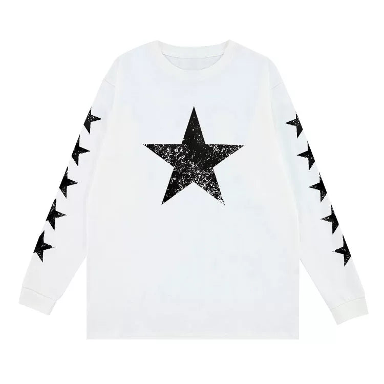 Seungmin Stars Crew Neck Long Sleeve T-Shirt