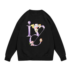 Girl Group Album Logo Printed Sweatshirt