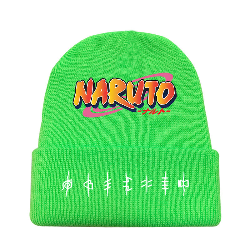 Versatile Anime Print Knitted Hat