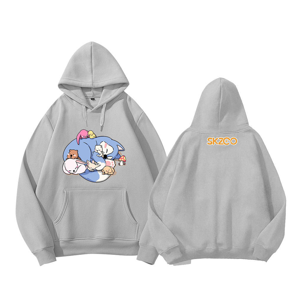 Kpop Cartoon Doll Pocket Hoodie