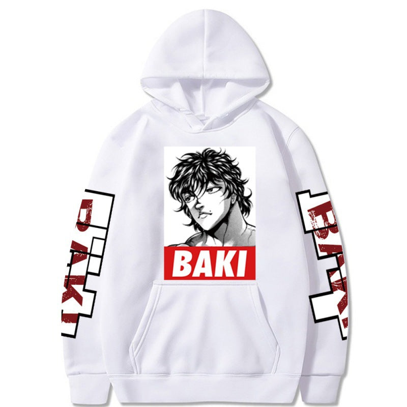 Casual BAKI Anime Printed Loose Hoodie